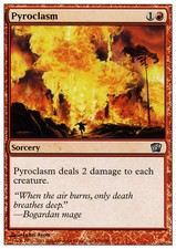 Pyroclasm - Foil ~ Heavily Played 8th Edition Eighth MTG Magic UltimateMTG Red C