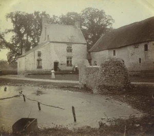France Normandy countryside Calvados? Farmhouse old amateur photo 1900 - Bild 1 von 3