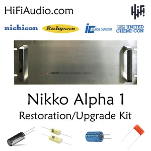 Nikko alpha 1 one restoration recap repair service rebuild kit filter capacitor - Picture 1 of 5