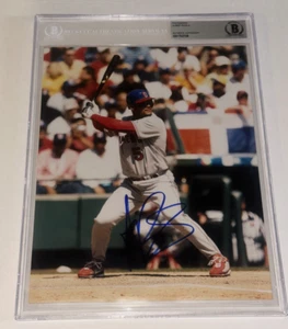 FOTO 8 X 10 FIRMADA POR ALBERT PUJOLS CARDENALES DE SAN LUIS Beckett encapsulada BAS - Imagen 1 de 4
