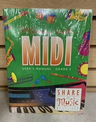 MUSIC WITH MIDI Grade 3 / Share The Music/ User Manual + MAC/WIN Disk NEW/SEALED - Image 1 of 3
