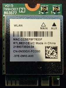 Dell Inspiron 15 3501 3505 Vostro 3500 3501 Wireless WiFi Card N33GX 0N33GX - Afbeelding 1 van 2