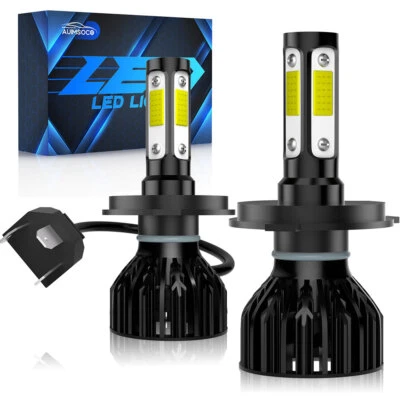 4-Sides LED Headlight Kit High Low Beam Bulbs For Nissan Quest 1993-1995 12000LM - Image 1 of 4