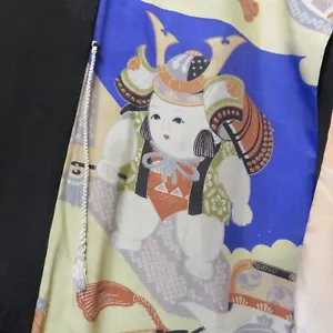 Vintage Men's Silk Kimono - Baby Samurai on the Lining! - Picture 1 of 8