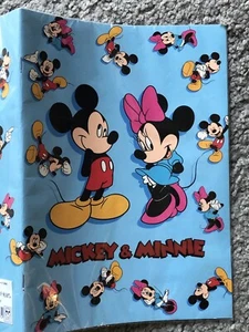 Walt Disney Notizbuch Mickey Mouse & Minnie Maus gefüttert Tagebuch DISNEYLAND NEU - Bild 1 von 4