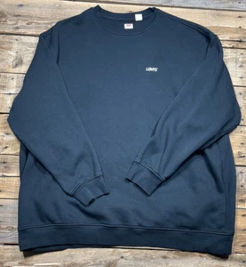 Levi's Long Sleeve Crew Neck Sweatshirt Mens 4XLT Black Relaxed - Picture 1 of 6