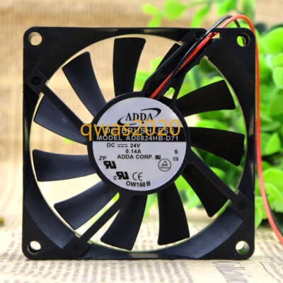 1pc ADDA AD0824HB-D71 8015 8CM DC24V 0.14A 2-wire Inverter Cooling Fan - Image 1 of 3