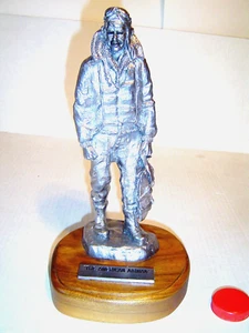 RICKER PEWTER American Airman 11" #160 MINT in BOX: NEVER DISPLAYED signed COA - Bild 1 von 9