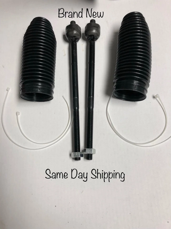 4 pc Set NEW for  DODGE GRAND CARAVAN 1996-2000 Inner Tie Rod  WITH BOOTS Foto 1 de 1