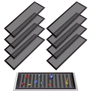 8 Pack Floor Register Screen Vent Mesh-4x10 Inch Plastic Rectangle Air Vent S... - Picture 1 of 6