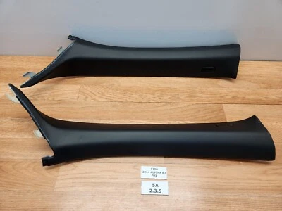 ✅ 10-15 OEM BMW F01 F02 740 750 Left Right A Pillar Cover Trim Panel Black SET * - Image 1 of 4