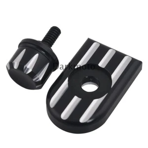 Edge Cut Rear Seat Bolt Screw Black For Harley Touring Sportster Street Glide - Bild 1 von 9