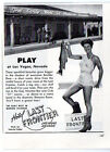 1947 Vintage Ad Hotel Last Frontier Las Vegas,NV Lady Holds Fish
