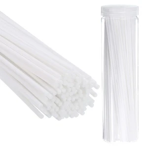 20CM/8" Reed Diffuser Sticks, 100Pcs Refill Stick with PET Bottle, White - Imagen 1 de 7