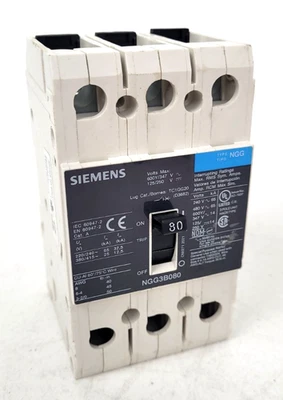 NGG3B080 Siemens 80 Amp 600 Volt Circuit Breaker - Next Day Option - New - Image 1 of 4