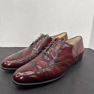 Salvatore Ferragamo Sondrio Wingtip Oxford Schuhe Herren Vintage 80er Gr. 13E - Bild 1 von 13