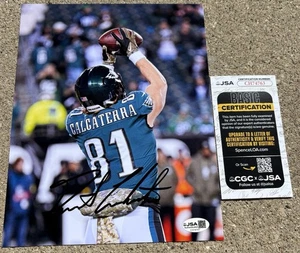 GRANT CALCATERRA SIGNED 8x10 Photo JSA COA PHILADELPHIA EAGLES B - Bild 1 von 3