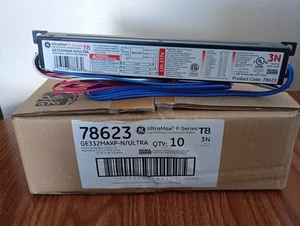 NEW 10 PCS GENUINE GE GE332MAXP-N/ULTRA INSTANT START BALLASTS P-SERIES T8 78623 - Picture 1 of 4