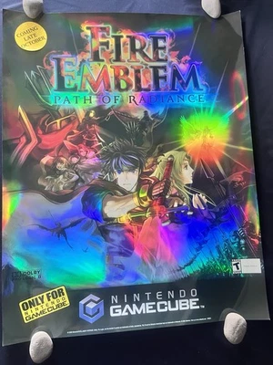 2005 Store Display Promo Poster Fire Emblem Path Of Radiance GameCube Nintendo - Image 1 of 4