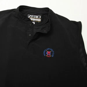 Zero Restriction Pullover Mens Large Black Montclair Golf Club Sleeveless Vest - Picture 1 of 12