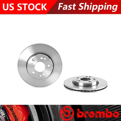 Fits 1986-1987 Mercedes-Benz 190E Front Brake Rotors - Brembo Premium OE - Image 1 of 4