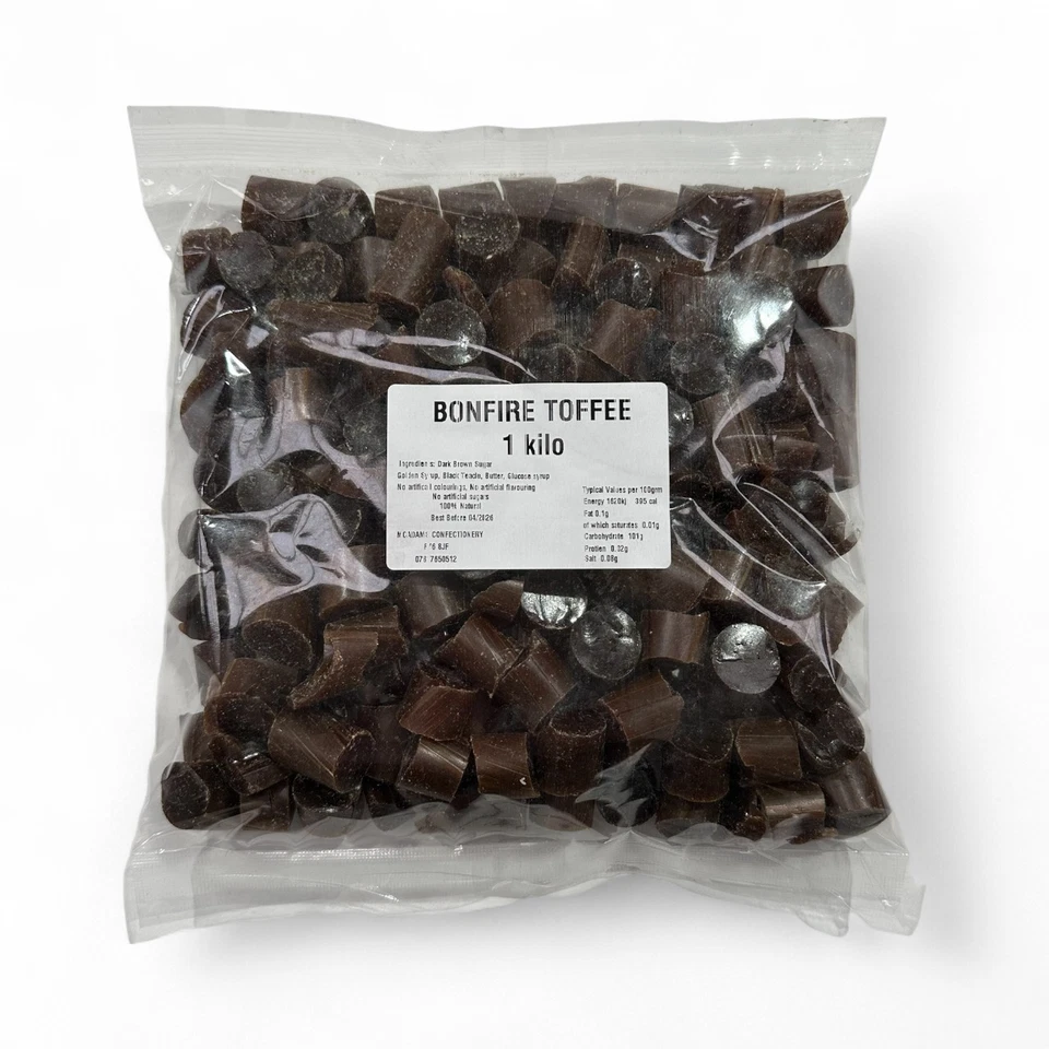 Homemade Bonfire Toffee Treacle Toffee Pick & Mix Retro Sweets Candy Uk Made - Image 1 of 3