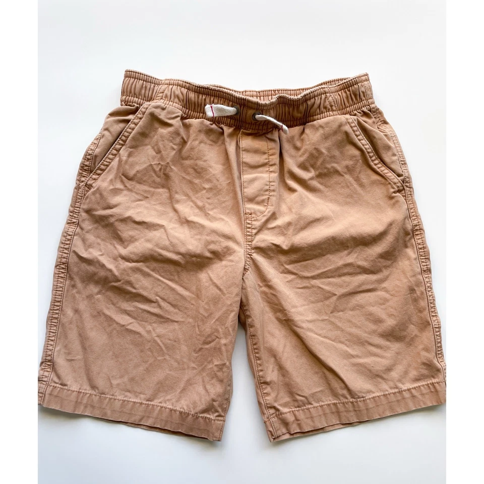 Boy's Hanna Andersson Khaki Pull On Shorts Size 120/6-7 - Image 1 of 4