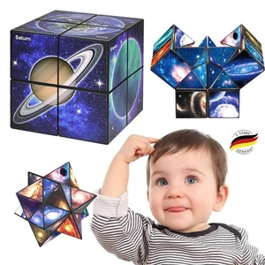 Magic Star Cube 2in1 3d Puzzle Speed Cube Infinity Sky Stress Relief Giocattolo - Foto 1 di 17