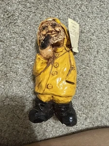 Fisherman Orzeck Corp Impermeable Slicker De Colección Todo Americano Pipa Desaliñado Viejo - Imagen 1 de 7