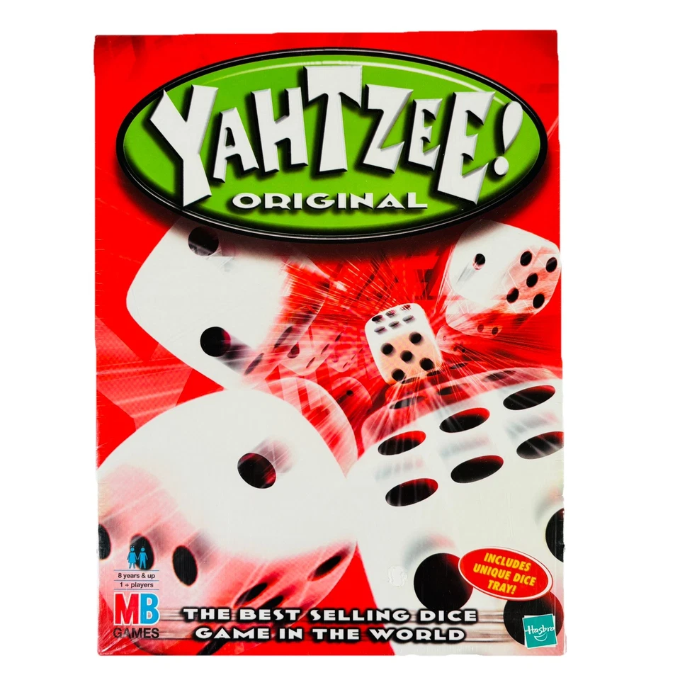 Yahtzee Original Family 5 Dice Board Game MB Games 2001 Vintage New Sealed - Image 1 of 4