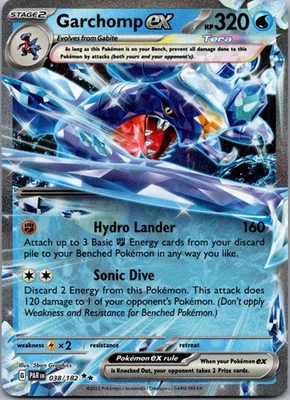 Garchomp ex Double Rare SV04: Paradox Rift 038/182 NM - Image 1 of 2