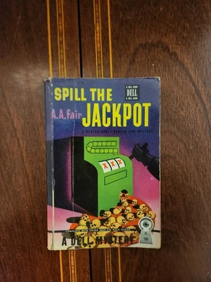 SPILL THE JACKPOT A.A. FAIR DELL MAPBACK NO 109 1946 ОЧЕНЬ ХОРОШЕЕ СОСТОЯНИЕ - Изображение 1 из 3