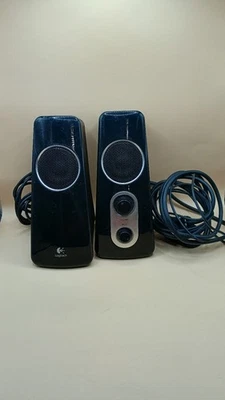 Logitech 880-000128 Z523 Speaker System- NO Subwoofer -  S-00076A AV RCA Inputs  - Image 1 of 4
