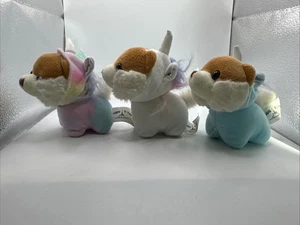 Snug A Babies Narwhal Unicorn Pomeranian Dog with 4 Puppies 14" Stuffed Toy - Picture 1 of 5