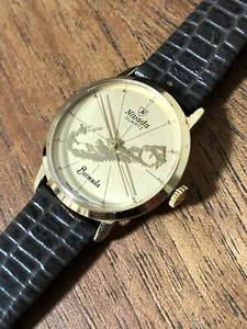 Nivada Bermuda Swiss Made Damenuhr goldfarbene Damenarmbanduhr neue Batterie - Bild 1 von 24