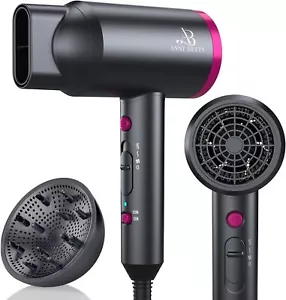 Secador de pelo con difusor para cabello rizado 1800 vatios iónico secado rápido silencioso - Imagen 1 de 10