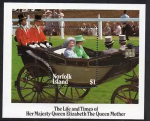 ISLA NORFOLK 1985 Vida y tiempos de la reina madre - Imagen 1 de 1