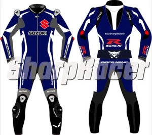 Suzuki GXS SharpRacer Geniue Leather Motorbike Racing Suit Women Motorcycle - Picture 1 of 3