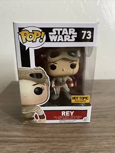Nuevo en caja Funko Pop Star Wars El Despertar de la Fuerza REY 73 Hot Topic exclusivo - Imagen 1 de 6