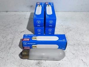 Lot of 5 Westinghouse 25W 130V Standard Base 120V Tubular Lightbulbs 03835 - Picture 1 of 7
