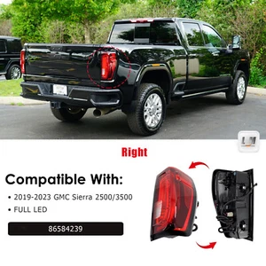 For 2020-2023 GMC Sierra 2500 3500 Right Passenger Side Rear LED Taillight Lamp - Picture 1 of 16