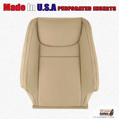 2001 - 2003 For Toyota Highlander Front Driver Top Perforated Leather Cover Tan - Image 1 of 4