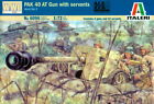 Italeri 1/72 6096 WWII German PaK 40 AT Gun with Servants (12 Figures, 2 Guns)