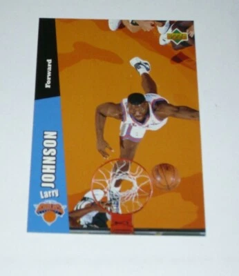Upper Deck Folz Minis Card Basketball 1997 Larry Johnson Knicks NBA 44 Rare Card - Image 1 of 2