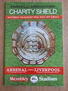 Arsenal v Liverpool 1979 FA Charity Shield @ Wembley Stadium - 11th August 1979 - Picture 1 of 3