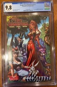 Zenescope ESCAPE FROM WONDERLAND #1 J. Scott Campbell 9.8 CGC WP - Imagen 1 de 2