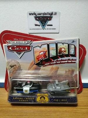 Mini Advent. Ramon e Flo' Patrol - Cars 2008 - Bl. doppio Mattel 1/80 Plastic - Immagine 1 di 2