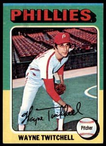 1975 Topps Wayne Twitchell . Philadelphia Phillies #326