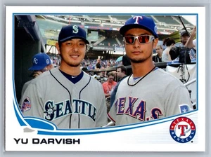2013 Topps Update #US79b Yu Darvish Horizontal, with Hisashi Iwakuma - Picture 1 of 2