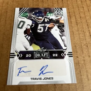 2021 Leaf Draft AUTO ROOKIE Travis Jones RC #BA-TJ2 Football Card (e8) - Picture 1 of 2